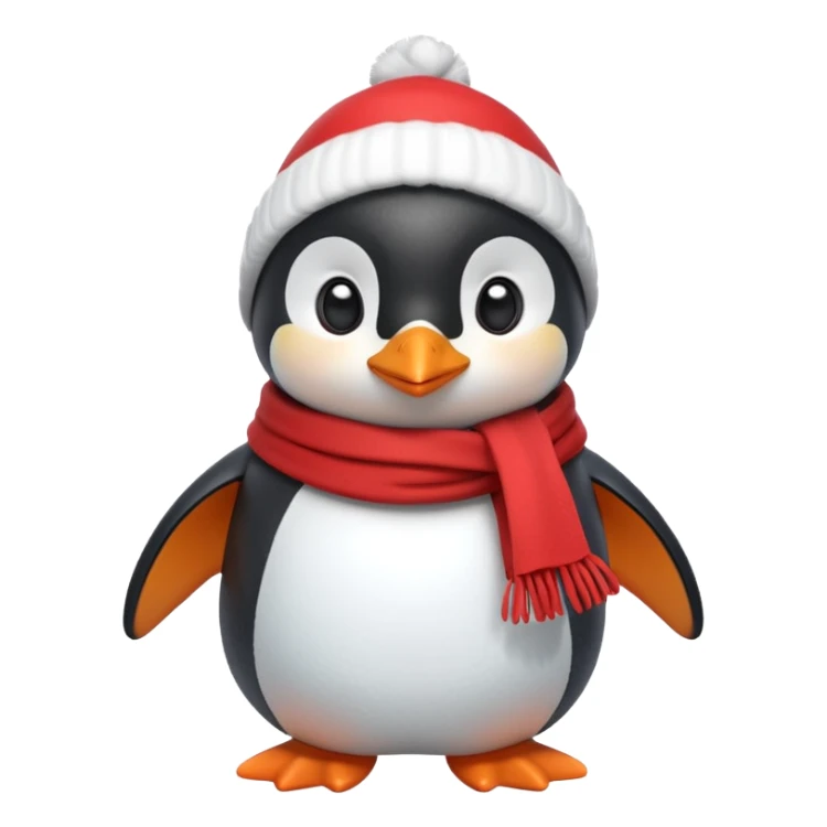 cute penguin character, winter vibe, small scarf, 3D cartoon, mobile game icon style, clean background, no text, no watermark


 sticker