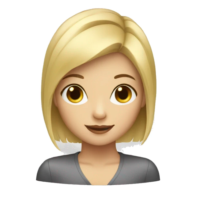 short hair blonde girl playing piano sticker