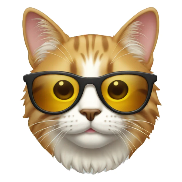 Cat with sunglasses sticker