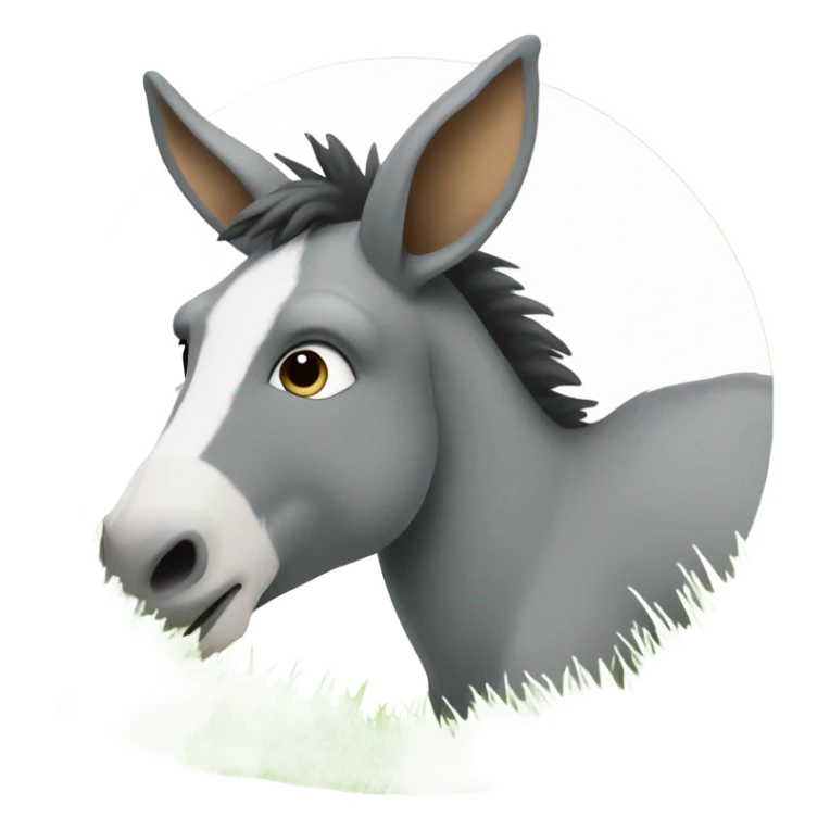 Donkey watching football  sticker