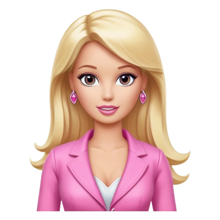 Blonde Barbie, reality tv star, pink outfit sticker