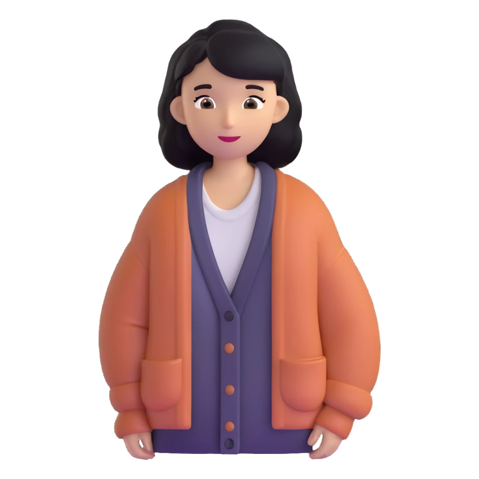 cozy cardigan sweater with indie singer vibe sticker