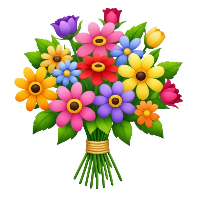 A bouquet of flowers sticker