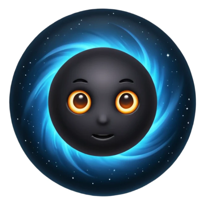 An image of a black whole sticker