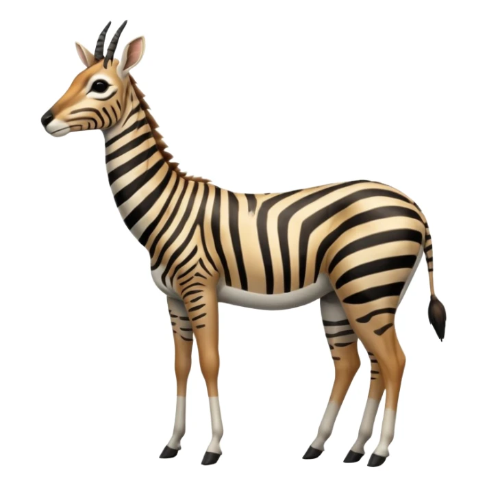 Zebra-antelope-gazelle-hybrid, full body sticker