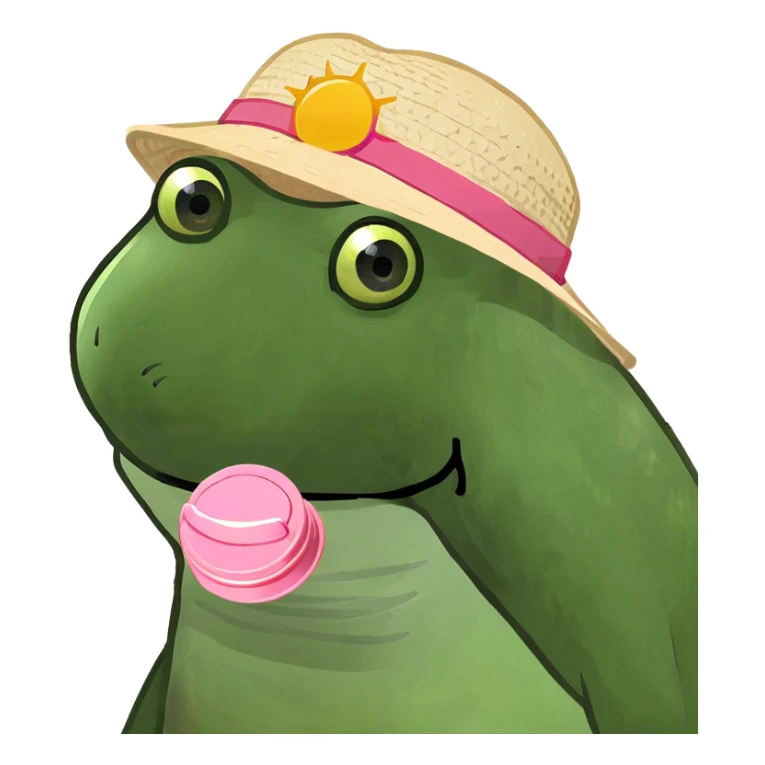 Pink lip balm sticker