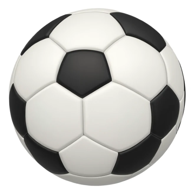 Crea un balón negro con rayas blancas sticker