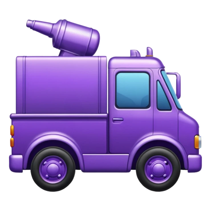 purple truck emoji sticker