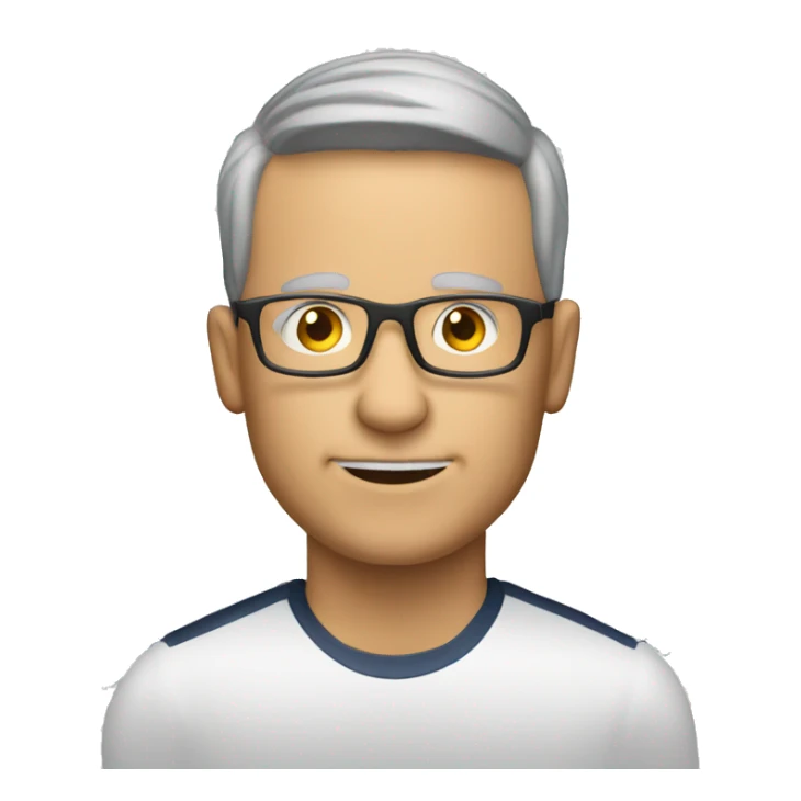 white soccer coach with eyeglasses holding a chart sticker