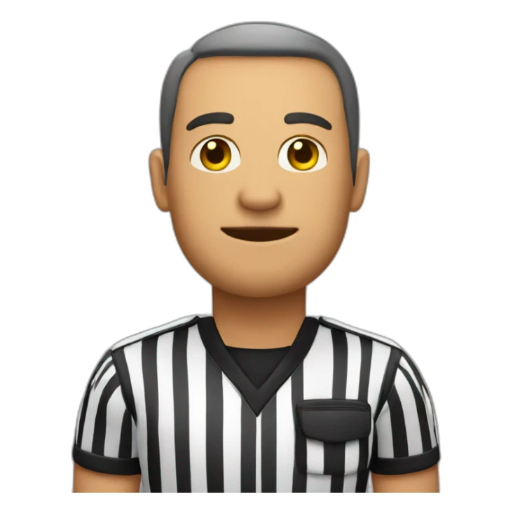 football referee two arms straight over head sticker