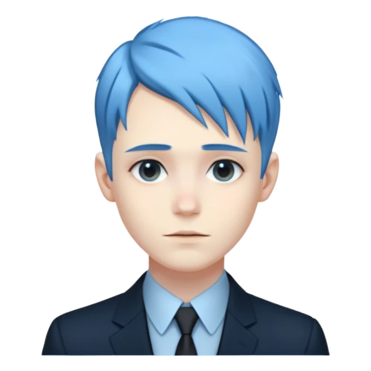 ethereal-pastel-transparent-translucent-gorgeous-spectral-dark-greyish-blue-whitish-gloomy-spectral-poltergeist-man-with-blue-hair-with-a-beautiful-black-suit sticker