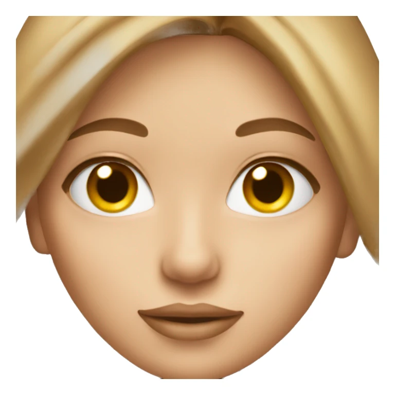 Beautiful model with light brown hair  sticker