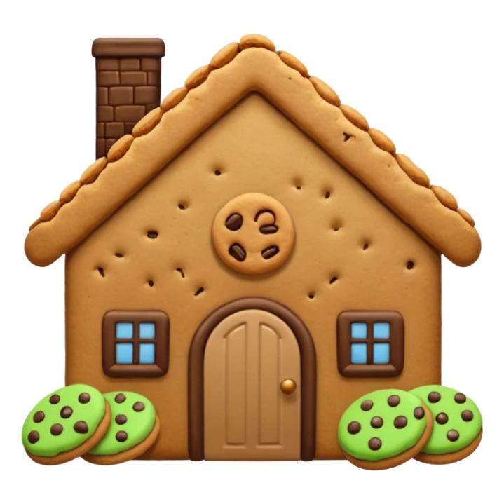 house made of cookies sticker