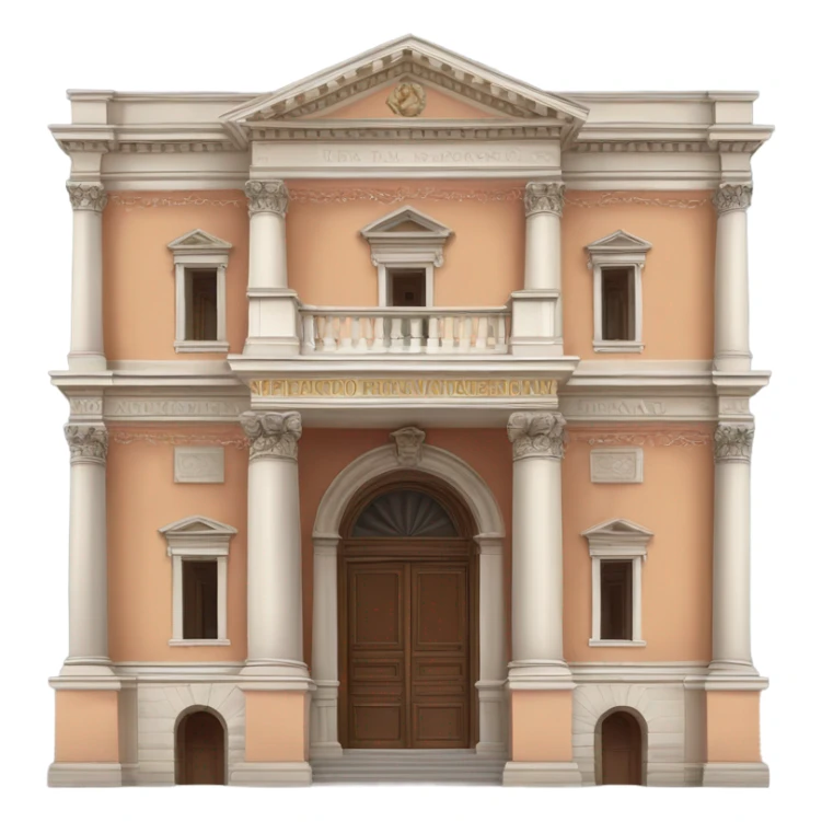 teatro farnese di parma esterno sticker