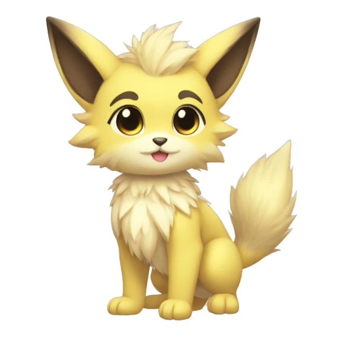 Anthro-Pastel-Fur-Sona-Chibi-Shiny-Fakémon full body sticker