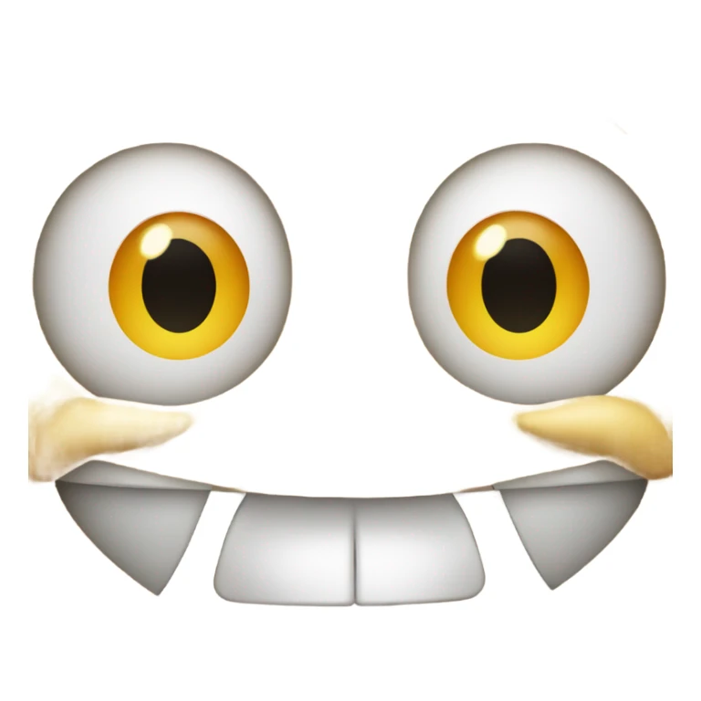 smile and closing his mouth emoji sticker