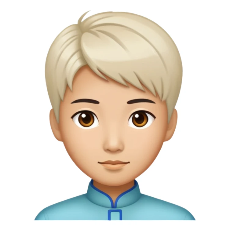 Chinese person with a modern hairstyle sticker