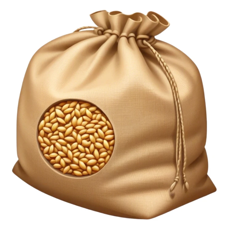 bag of grain and logo grain sticker