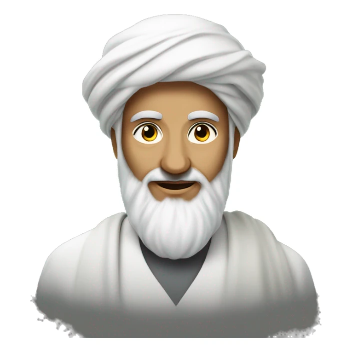 Imam Mahdi in Islam, which has light coming out of his face sticker