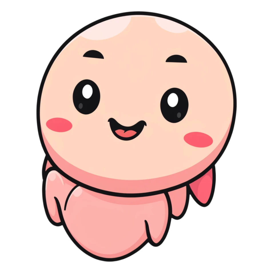 blushing face with eyes rolled up and tongue out sticker