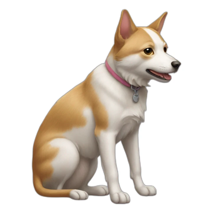 Chat sur chien sur souris sur rat sticker