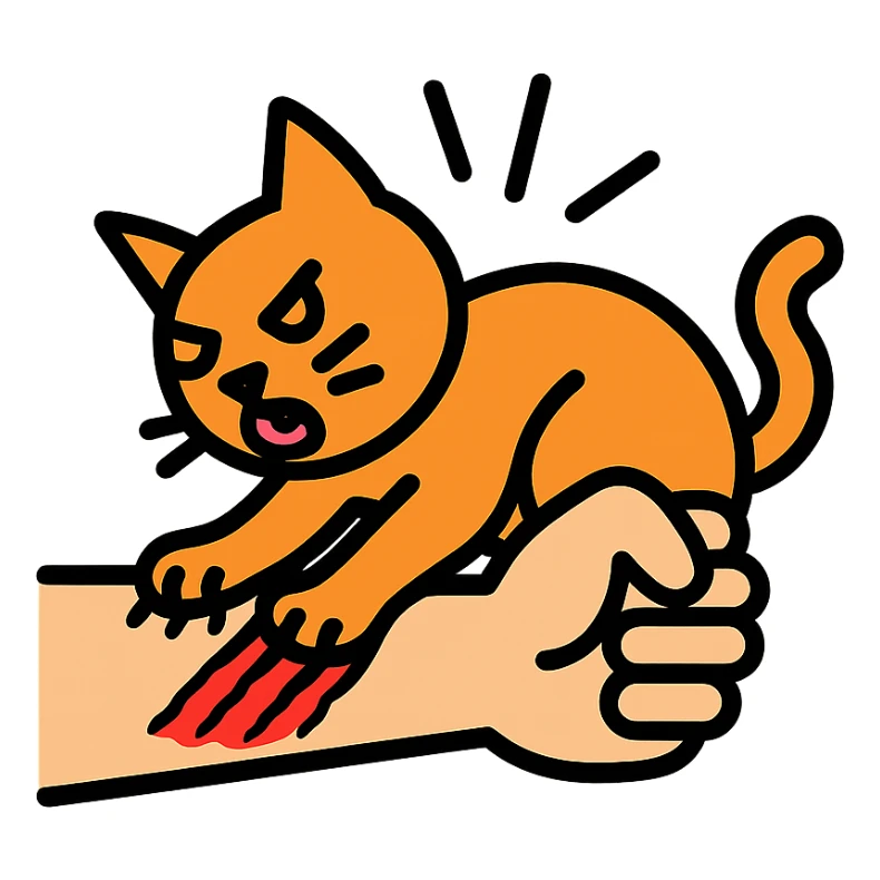 cat attack sticker