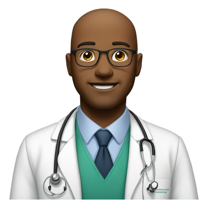 doctor of endocrinology, portrait, handsome sticker