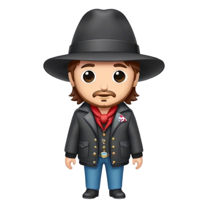 zucchero sugar fornaciari wearing a hat in a jacket sticker