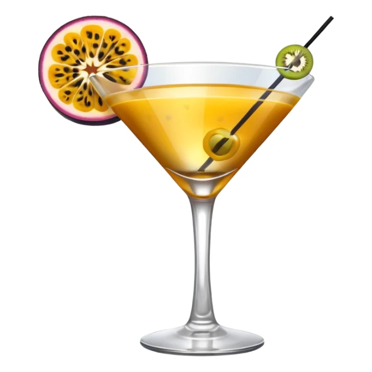 pornstar martini. the passion fruit slice should be on top of the liquid. not on the rim sticker