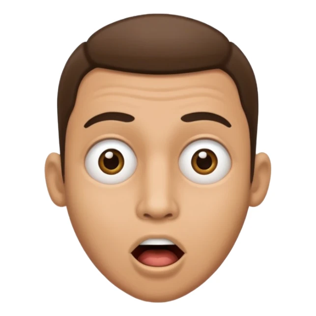 homme créole réunionnais  étonné  sticker