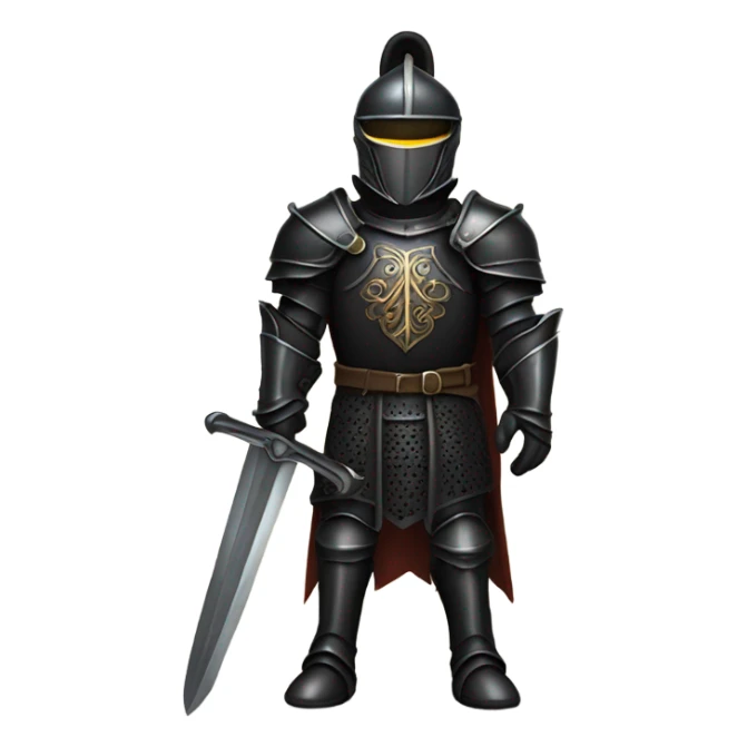 Clash royale black Knight with black armour  sticker