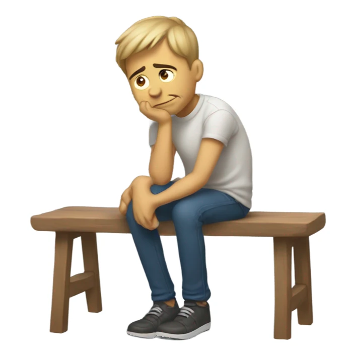 Man groaning because his feet hurt  sticker