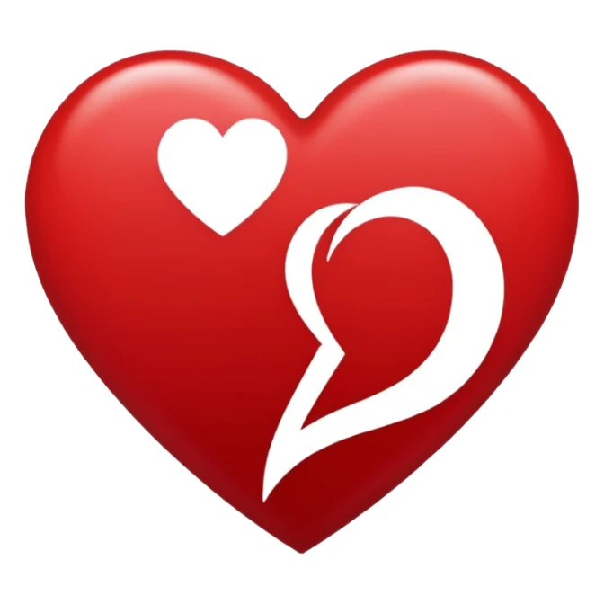 heart with K-pop idol silhouette sticker