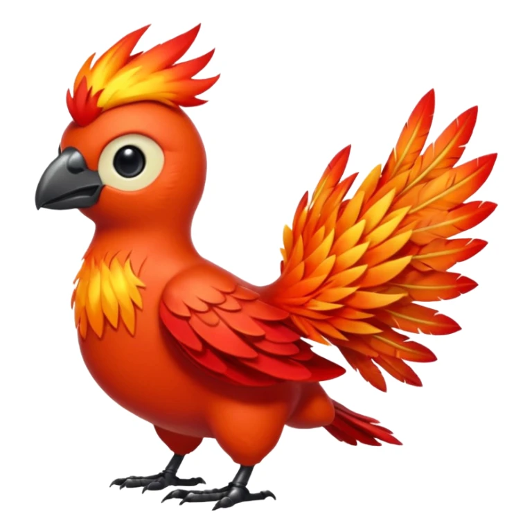 Fletchinder-Fakémon-hybrid-creature (full body)  sticker