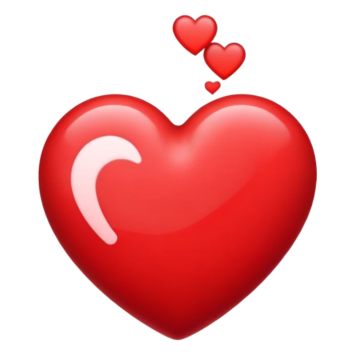 red revolving heart emoji  sticker