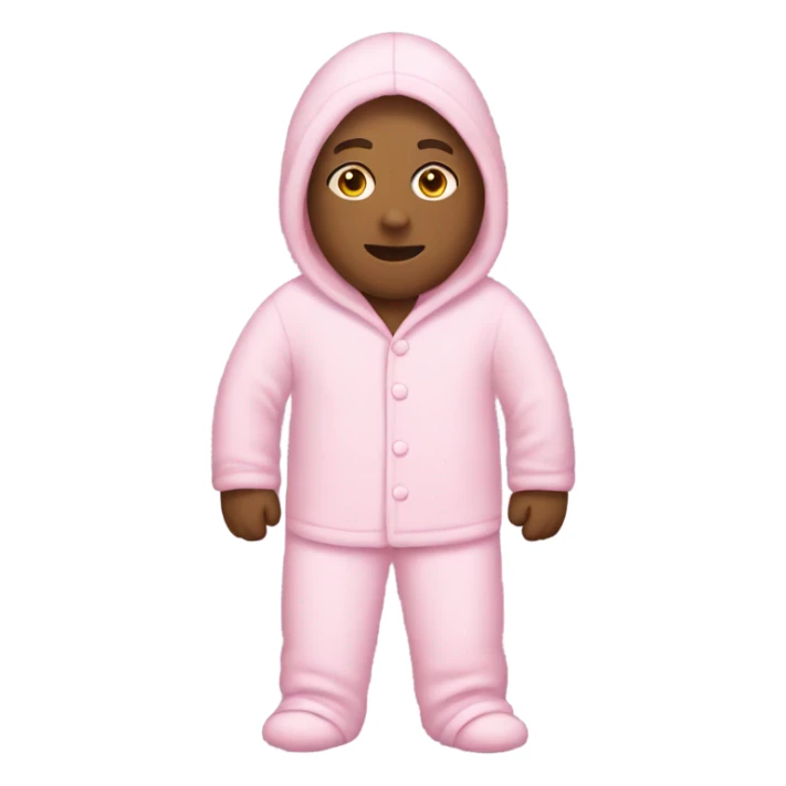 pink person in pink pajamas sticker