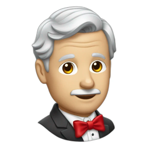 jenkins-a-gray-haired-balding-butler-wearning-dinner-jacket-with-red-bow-tie-with-closed-eyes-no-glasses-and-closed-eyes-without-glasses sticker