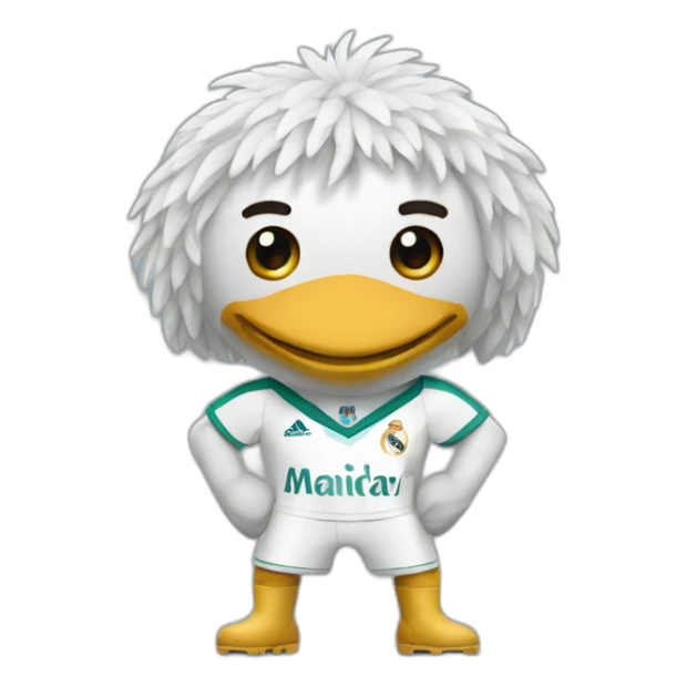 aigle avec un maillot de real madrid sticker