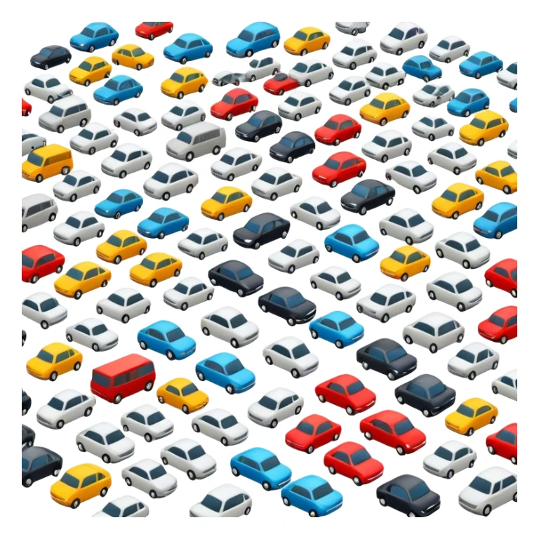 A lot of cars sticker