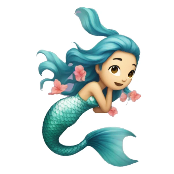 koi mermaid  sticker