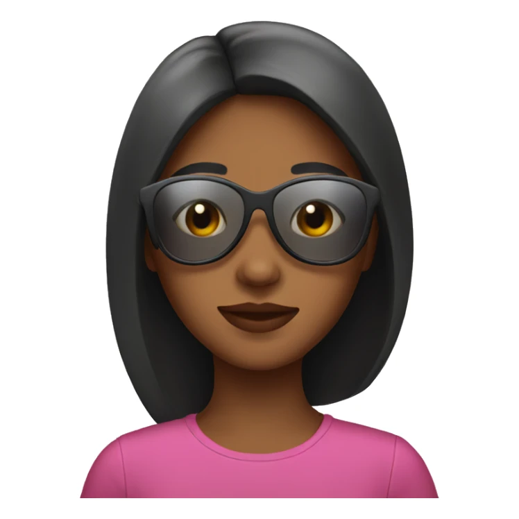 Girl whit sunglasses sticker