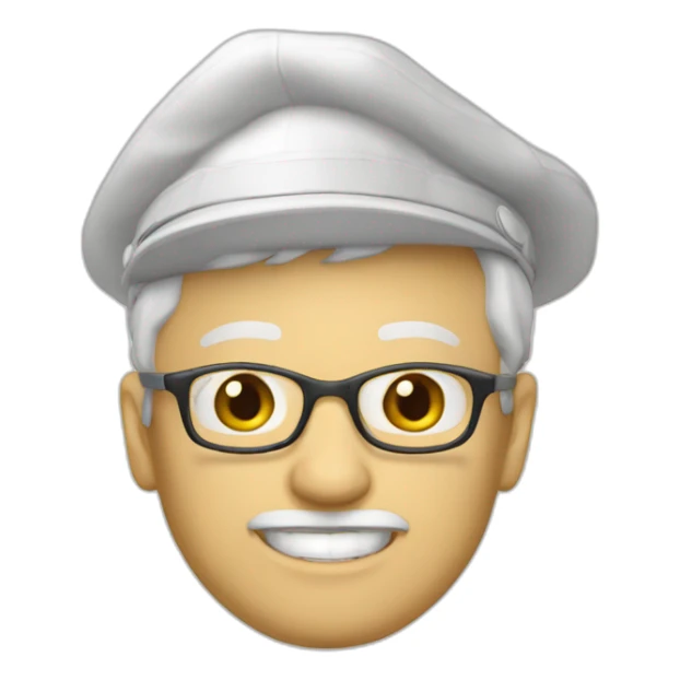 university directeur 47 old white cap sticker