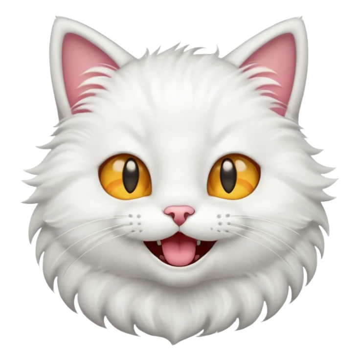 cat with star eyes and smiling with mouth open sticker