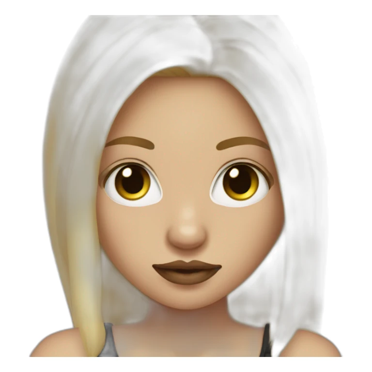 blonde hair girl with septum piercing sticker