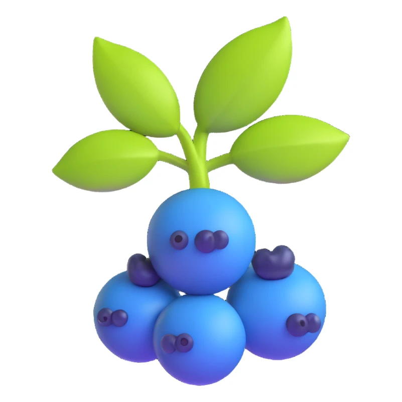 blueberry sticker