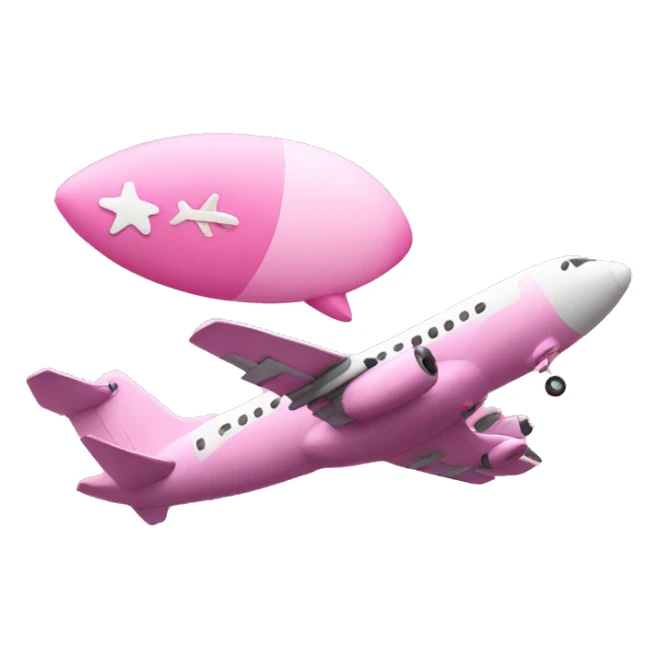 I want a pink world emoji and a pink plane sticker