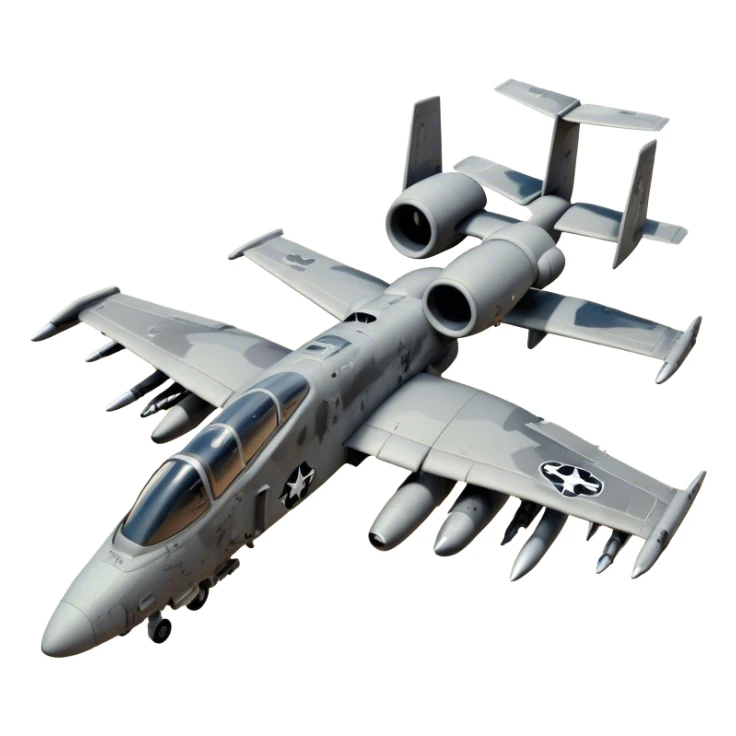 Warthog Jet (A-10 Thunderbolt II) - Fairchild Republic (Model Year: 2022) (Iconic colour: Desert camo) sticker