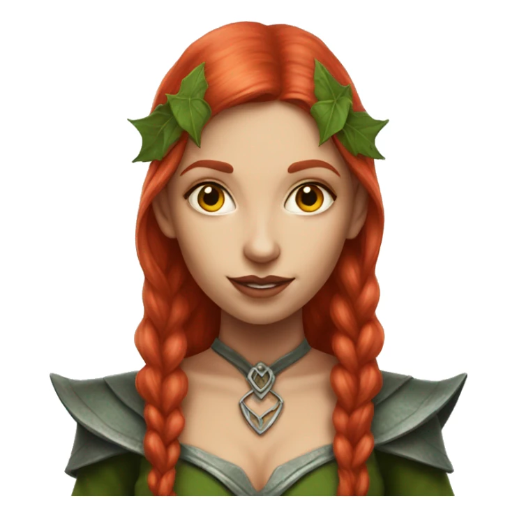 red head elf fantasy woman sticker