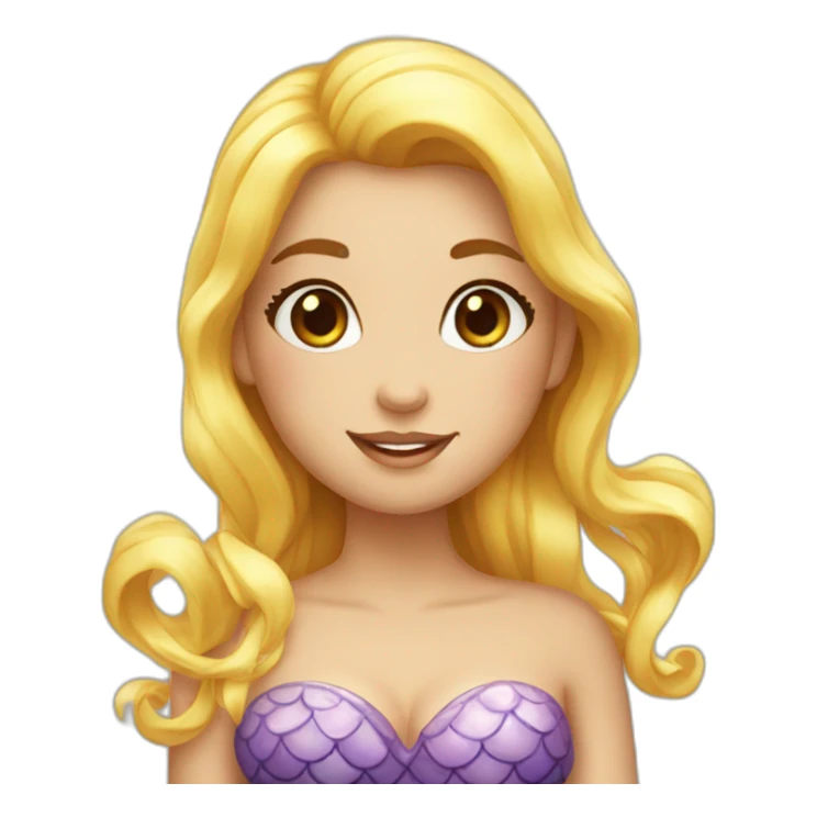 Mermaid bonne girl sticker