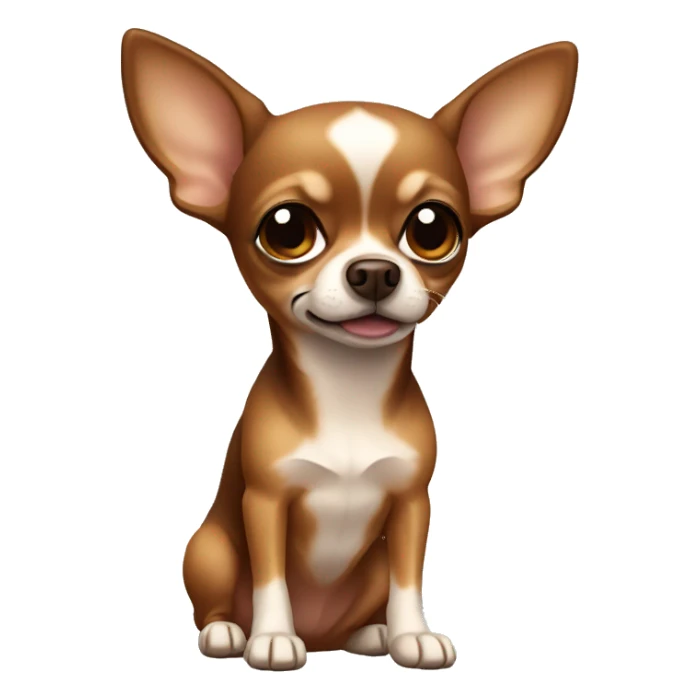 Brown and tan chihuahua sticker